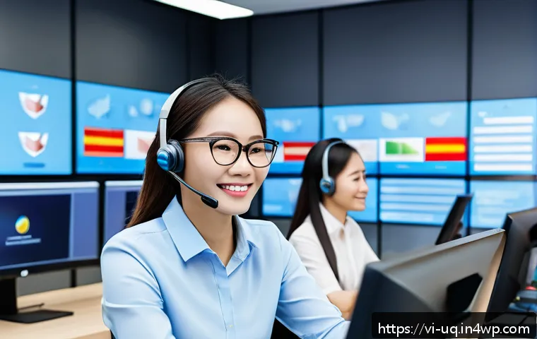 고객 여정 맵에 대한 고객 피드백 활용 - A modern Vietnamese e-commerce customer service center with diverse young staff actively analyzing c...