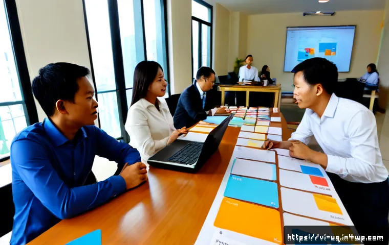 Home 17 여정 맵핑을 통한 고객 세분화 전략 - Photorealistic modern customer strategy workshop in Ho Chi Minh City, diverse Vietnamese business te...